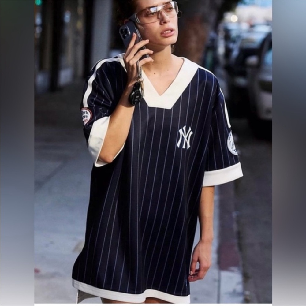 NWT FREE PEOPLE MLB NEW YORK YANKEES JERSEY DRESS XS